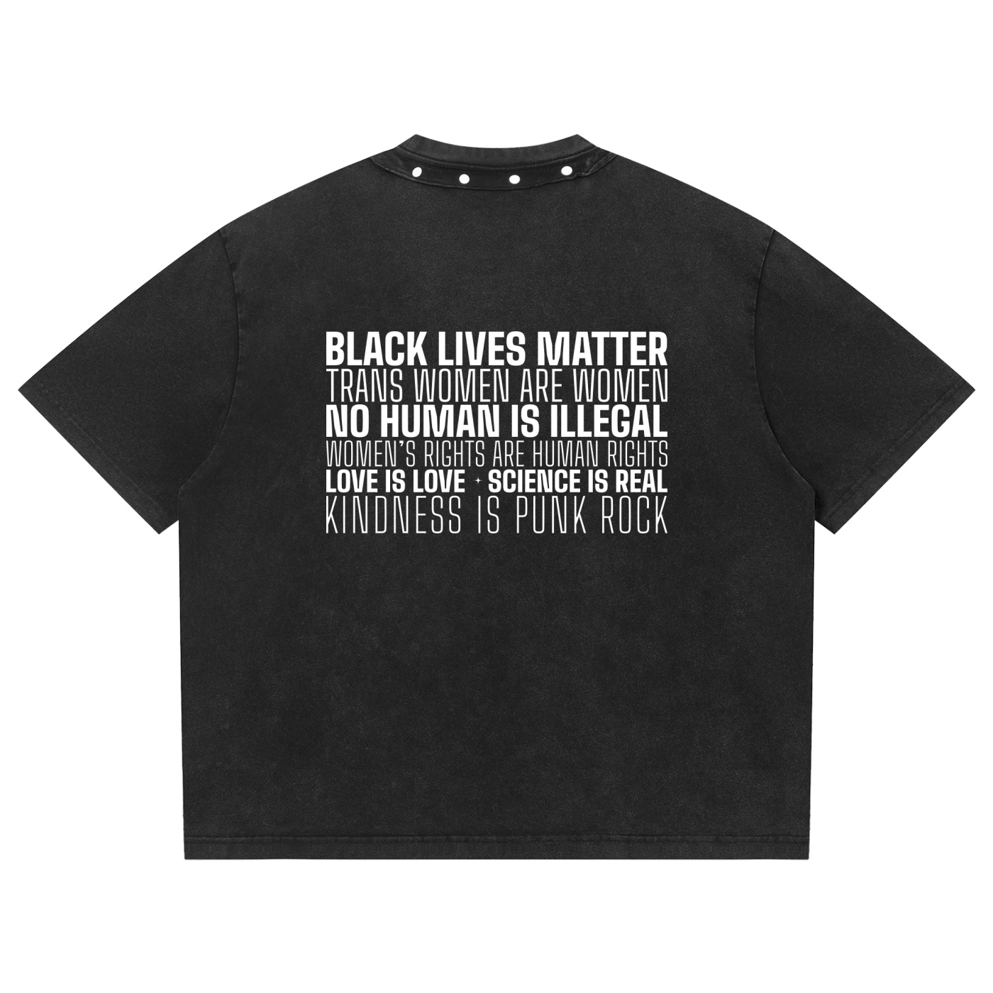 We Hold These Truths Boxy Studded Collar Washed Tee - Image 2