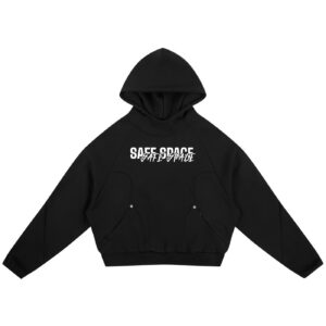 Safe Space Curved Panel Raglan Hoodie