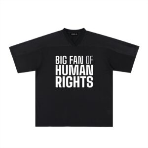 Big Fan of Human Rights Mesh Soccer Jersey