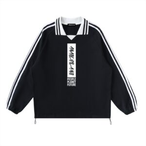 Big Fan of Human Rights Contrast Stripe Pullover