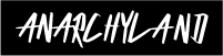 Logo featuring stylized white handwritten text on a dark background